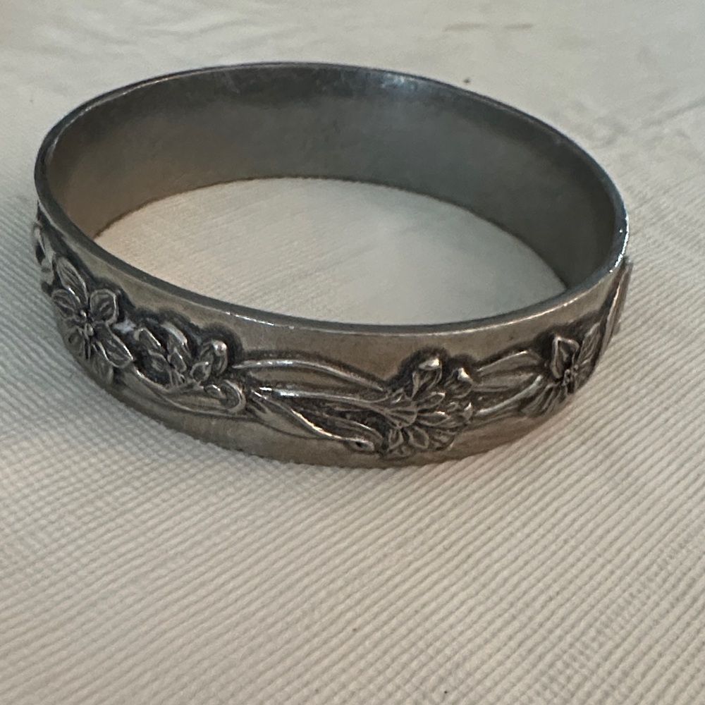 Floral Silver Bracelet